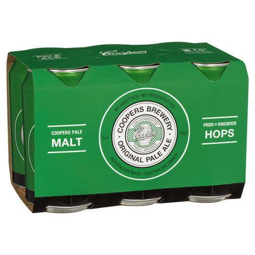 COOPERS 6x375ML CAN 4.5% PALE ALE